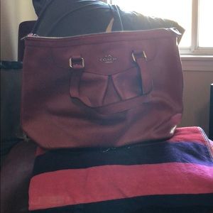 Pink coach bag